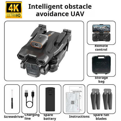 🔥New Year's Special 2025 – 4K Camera Quadcopter for Adults | Auto Return, Brushless Motor, Circular Flight, Waypoints, Altitude Hold, Headless Mode, 43min Flight
